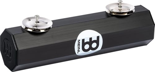 Meinl Percussion Aluminum Jingle Shaker - Medium - Forma Ottagonale - Strumento Musicale - Alluminio, Black (JS88BK)