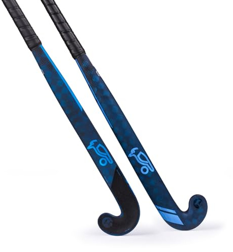 Kookaburra Pro Alpha Stick-37.5 Palo de Hockey, Unisex, Negro y Azul, 37.5 Light