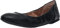 Amazon Essentials Women's Belice Slip On Ballet Flat, Black Faux Leather, 7 UK Wide