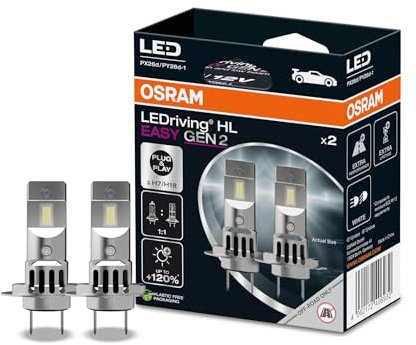 LEDriving® HL EASY GEN 2 ≜ H7/H18, LED high and low beam lamp, Cool White 6500K, no accessory needed, offroad use only - no ECE, 2 lamps