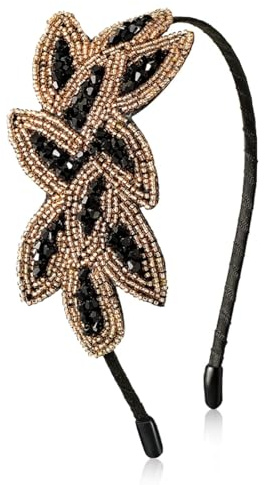 Xiciki 1920s Flapper Headband for Women, Vintage Crystal Rhinestone Beaded Headpiece Hair Clips for Great Gatsby Costume Party and Wedding Flapper Accessories, Great Gatsby Accessories Women