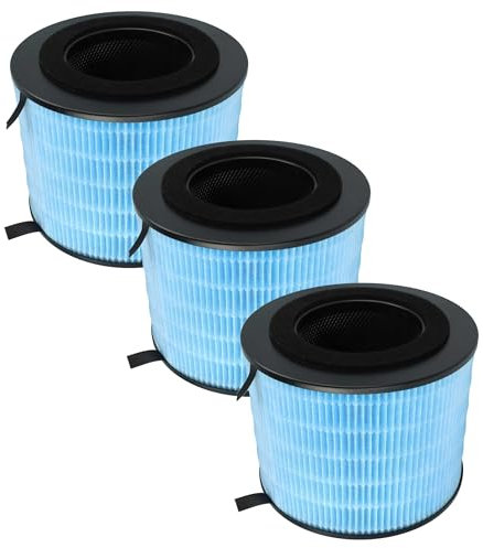vhbw 3X Luftilter kompatibel mit Philips AMF220 Luftreiniger - Kombifilter Aktivkohle + Schwebstofffilter