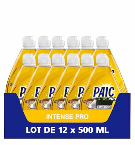 PAIC - Liquide vaisselle Paic Intense pro anti-calcaire 500 ml Ultra-dégraissant