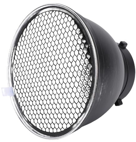 Denash Modificador de Luz del Plato de Lámpara de Softbox Estándar de 7 Pulgadas para la Luz de Flash Strobe Mount Studio, Material de Aleación de Aluminio, Interior Reflectante