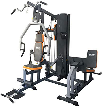 FIT4HOME Multi Gym Fitness Equipment Exercise Machine Strength Training Body Building Heavy Duty Home Gyms Workout Stations 80KG Weight Plates Leg Press Lat Pulldown | TF3003C