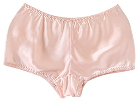Maison Edouard Women's 100% Mulberry Silk French Knickers Classic Silk Panties Real Silk 19 Momme Traditional Underwear LS-18918(XL,Pink)