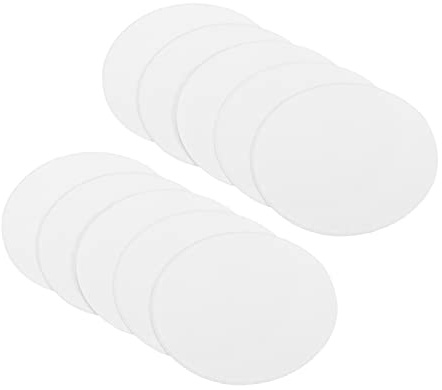 PATIKIL 2-inch Round Cardboard Paper, 50 Pcs Blank Disc Circles Slices for Party Decorations DIY Craft Arts Drawing Painting Writing, White
