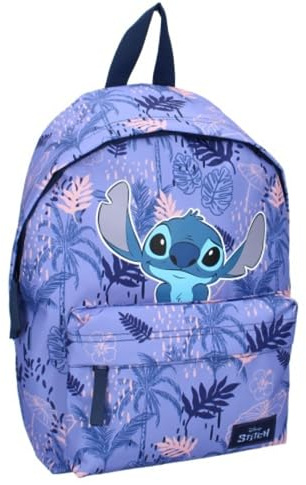 mybagstory - Rucksack – Stitch – Disney – Lila – Kind – Grundschule – Kindergarten – Schultasche – Mädchen – Größe 37 cm – Verstellbare Träger – Geschenkidee, lila, enfant