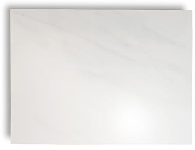 Multi-Purpose Pastry Marble Design Stone Tray Cutting Board Slab 16” x 12” with Non-Slip Feet,Stone Cheese Pastry Board, Serving Tray, Heat Resistant, Easy to Clean (G16, 16 * 12)