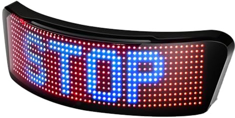 Quystetes Luz Trasera LED Inteligente para de Ciclismo, Luz para Cascos de Motocicleta con Velocímetro de Señales de y Aplicación Programable