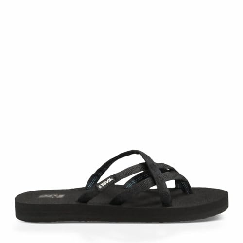 Teva Olowahu - Pantofole Donna, Nero (Mix Black On Mbob), 43 EU