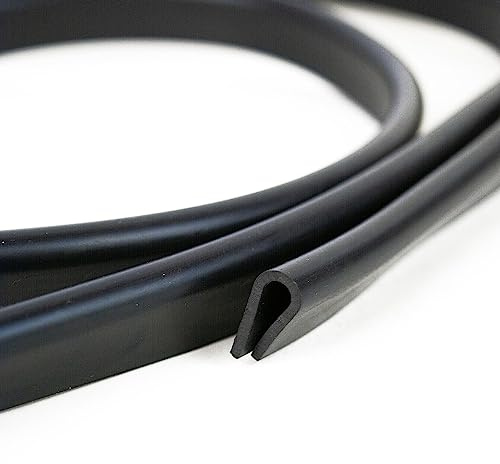 EUTRAS [5m] FP3002 Guarnizione in gomma 1,5-5 mm - Protezione del bordo - protegge e sigilla in modo affidabile - per lamiera, vetro ed elementi costruttivi - qualità industriale tedesca