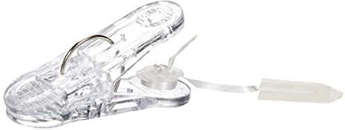 Amscan 2436902 - Ballongewicht Klammer, 30 g, Ballon Clip mit Schnur, Folienballon