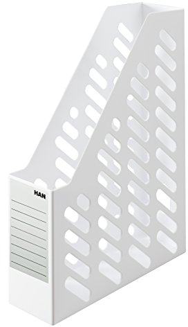 HAN Stehsammler KLASSIK - 2 STÜCK, moderner Stehsammler im zeitgemäßen Design. Funktional, hochwertig und schick bis Format DIN A4/C4, weiß, 1600-12
