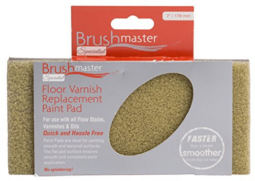 Replacement Brushmaster Specialist Floor Stain, Lacquer, Oil and Varnish Applicator Pad (7 / 178MM)