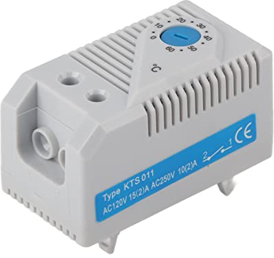 Interruttore del termostato 0-60 ℃ Interruttore del termostato meccanico digitale ed elettronico regolabile regolabile in plastica componente elettronico Nuovo (Blue Button)