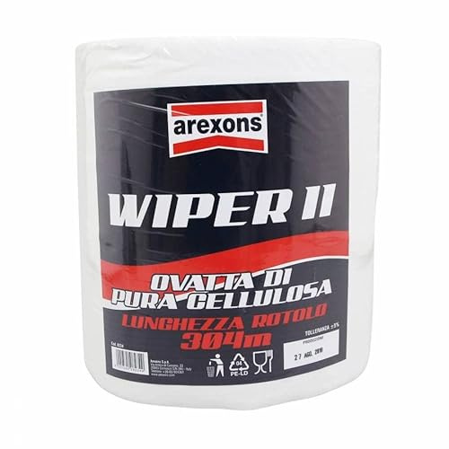 Arexons Papier Bobine essuie-Main wipper II ouate Blanc (800 Feuilles) (304m)