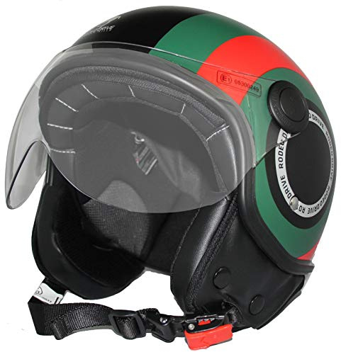 RODEO DRIVE RD105NLUX Casco Scooter Demi Jet