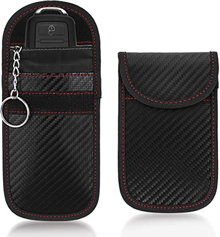 cobee Schutz Autoschlüssel Tasche, 2 Stück Keyless Signalblockiertasche Signal Blockierung Tasche RFID Funkschlüssel Abschirmung Schlüsseltasche Schutz Keyless Hülle Anti Diebstahl Fernzugang