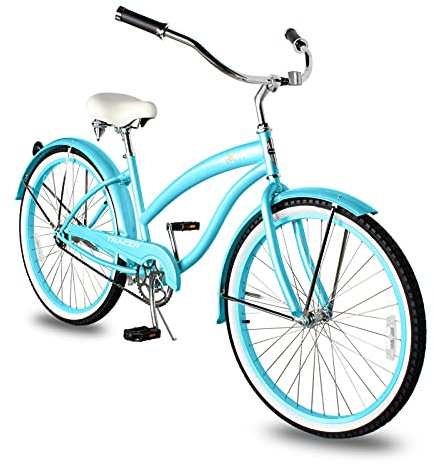 Tracer NOVA PRO 26-Inch Female Beach Cruiser Bike Single-Speed Coaster Brake, Comfort Bike for Adults (F-BBL)