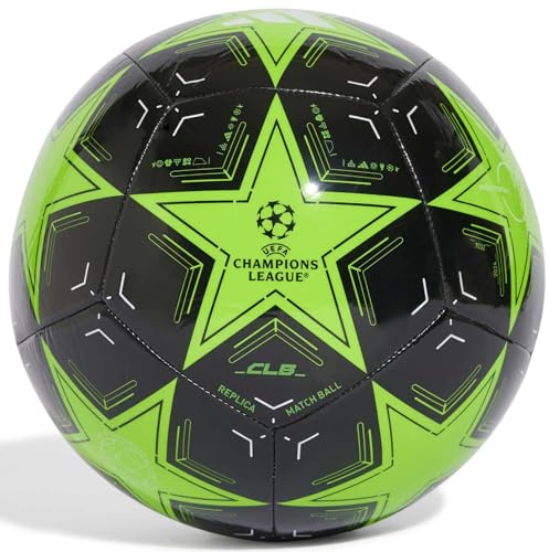 adidas UCL Club Unisex Football Solar Green/Black/White, 5