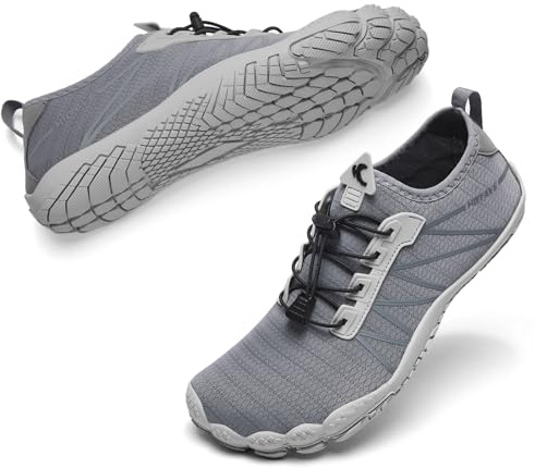 HIITAVE Mens Water Shoes Quick Dry Aqua Shoes Beach Swim Surf Shoes Diving Fishing Sport Shoes Dark Gray 14 M US Men
