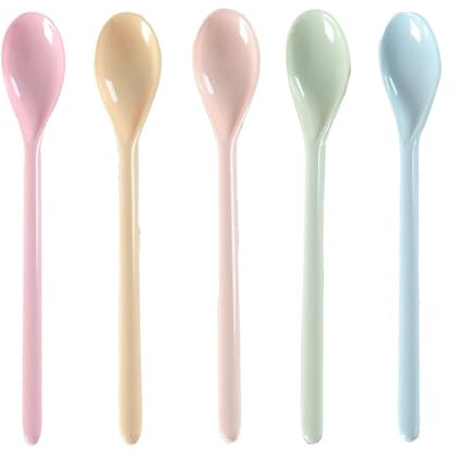 LAJUP 2 Cucchiai In Plastica, Cucchiai In Plastica, Cucchiai Di Plastica, Cucchiai In Melamina, Manico Lungo Anti-Goccia, Cucchiaio Da Zuppa Riutilizzabile, Per Cucina, Bevande, Gelato