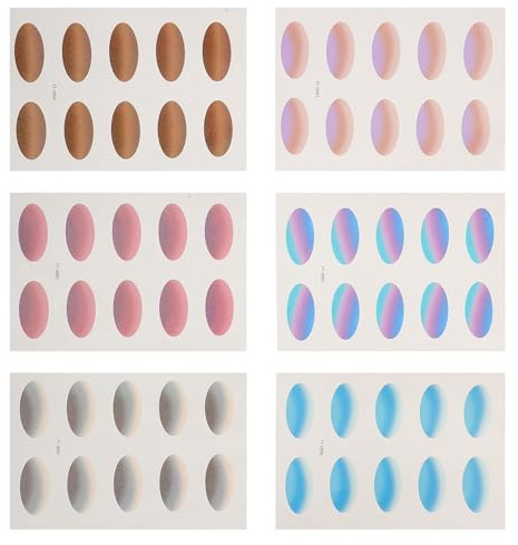 TOVINANNA Adesivi Per Ombretti 6 Fogli Di Adesivi Temporanei Glitterati Per Decorazioni Per Il Trucco Degli Occhi Di Donne E Ragazze Ombretto Finto Impermeabile E Lucido Per Feste Di