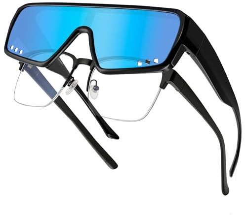 MELLIEX Occhiali da Sole Ciclismo Sovrapponibili, Ultraleggero TR90 Occhiali Sportivi Protezione UV400, Sovraocchiali Polarizzati per Uomo e Donna, Adatto per Bici MTB Corsa Pesca