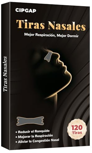 120 Pcs Tiras Nasales Antironquidos, Nasal Strips Dormir, Nose Strips Deportivas, Tiras Nasales Anti Ronquidos Para Facilitar La RespiracióN Durante El SueñO Alivia (Negro)
