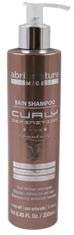 abril et nature - Champú profesional para cabello rizado Curly Definition - Hidrata, Define y fija los rizos y elimina el encrespado - con Protección térmica - Pelo Suave y Brillante - 250ml