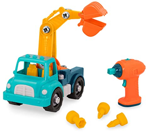 Battat - Take-Apart 4x4 Truck - Spielzeugfahrzeug Montage Spielset mit funktionellem Akku-Bohrer - frühe Kindheit, Entwicklungsfähigkeiten, Spielzeug für Kinder ab 3 Jahren