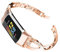 AISPORTS Compatible for Fitbit Charge 6/Charge 5 Strap for Women, Slim Crystal Bling Glitter Diamond Rhinestones Jewelry Metal Bracelet Sport Wristband Replacement Strap for Fitbit Charge 6/Charge 5