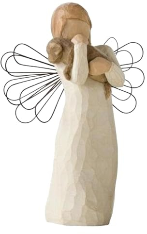 Bankeep Engel Ornament Figur, Schutzengel Gebetsengel, Willow Engel der Freundschaft und des Trostes