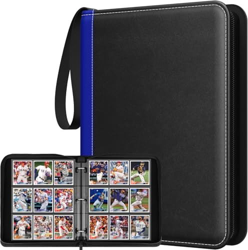 Raccoglitore per carte collezionabili con maniche, 9 tasche premium 720 a doppia faccia in PU, raccoglitore per album da collezione per MTG, TCG, carte sportive, carte da gioco