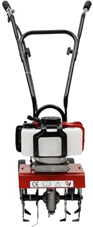 Bodenhacke 2-Takt 52CC Motorhacke 1900W Mini Benzin Motorhacke Arbeitsbreite 35cm Arbeitstiefe 10cm