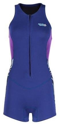 GETBSTOOP 2MM Neoprene Women Sleeveless Wetsuits -piece Bathing Suit for Swimming Diving Snorkeling Kayaking Surfing