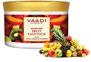 Vaadi Herbals Refreshing Fruit Face Pack, Apple Lemon and Cucumber, 600g