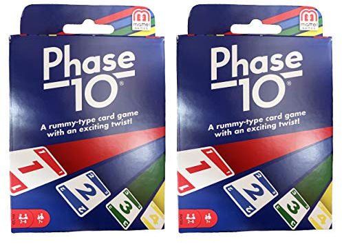 Mattel Phase 10 Card Game - 2 Pack