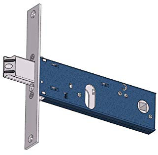 SERRATURA PER PORTE E PORTONI A INFILARE MARCAOMEC ART.890 ENTRATA mm.80.