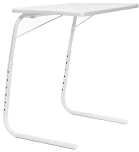InnovaGoods Beistelltisch klappbar, einstellbar Foldy Table, 53 x 70 x 39 cm, Weiß