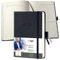 SIGEL C2311 Terminplaner Tageskalender 2023 - ca. A6 - schwarz - Hardcover - 400 Seiten - Gummiband, Stiftschlaufe, Archivtasche - PEFC-zertifiziert - Conceptum