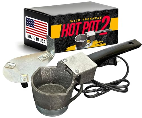 Do It Hot Pot 2 | Electric Melting Pot for Lead Ingots | 4 Pound Capacity | Fishing Weight & Bullet Casting Molds | Made in The USA