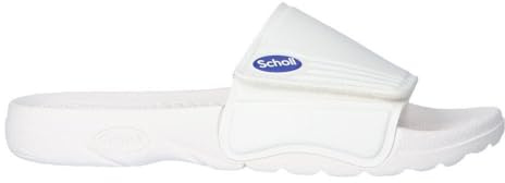Scholl Nautilus – Ciabatte Unisex a Fascia Regolabile con Strap, Suola Massaggiante e Fodera in Tessuto, Ideali per Piscina, Spiaggia e Aree Benessere