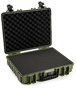 B&W International B&W Transportkoffer Outdoor - Typ 6040 Bronze-Grün - wasserdicht nach IP67 Zertifizierung, staubdicht, bruchsicher und unverwüstlich