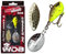 Wild Devil Baits Multi Tail Spin Jig Bleikopfspinner Jig Spinner Kunstköder Angelköder (UV Green Pumpkin Chartreuse, 10g)
