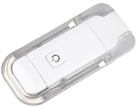 USB-uppladdningsbar Boklampa med Clip, 3 Ljusstyrkor och Varmt/Kallt Ljus, Flexibel LED Bokmärkeslampa, Ögonskyddande Läsbelysning för Böcker, Sängen och Resor, Lätt och Portabel
