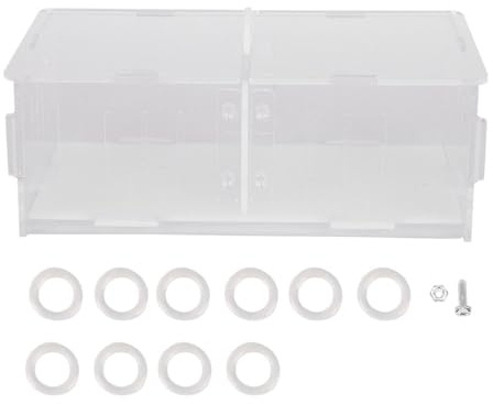 Caja de Cría para Reptiles Acrílica, Transparente y Resistente, 19x11x7 cm - Fácil Limpieza y Visibilidad, Ideal para Alimentación de Insectos y Paisajismo