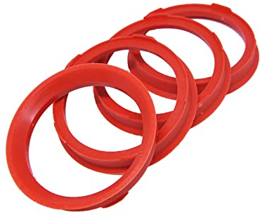 4X Zentrierringe 67,0 x 57,1 mm rot Felgen Ringe Made in Germany