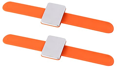 EXCEART 2stücke Magnetisches Armband Für Haarnadeln Und Haarspangen Handgelenk- Tragbarer Nadelhalter Für Friseure Und Bastelarbeiten Effiziente Magnetkraft Für Einfaches Greifen Von